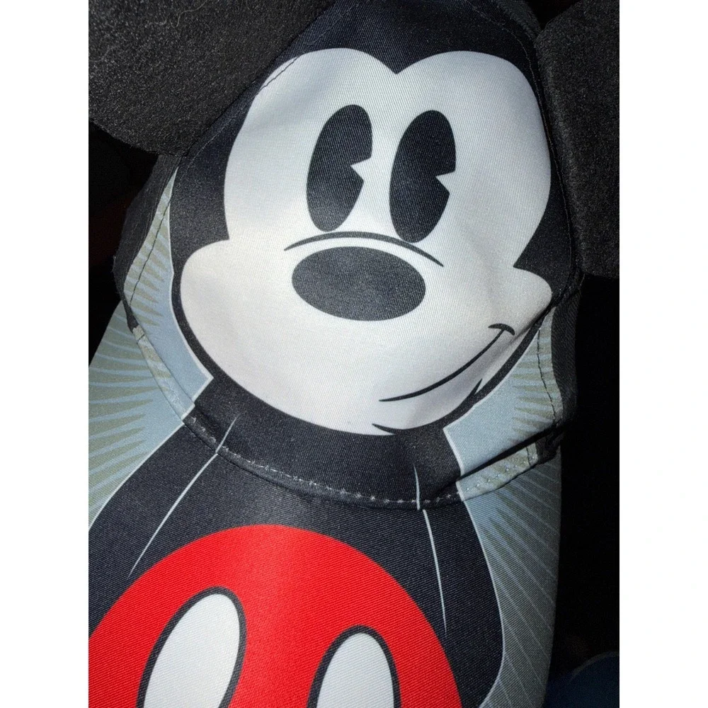 Disney Mickey Mouse Baseball Cap Boys OS‎ Black Red Excellent 3D Ears Hat